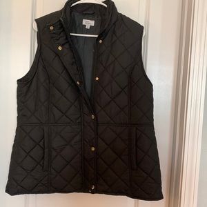 Black diamond patterned vest